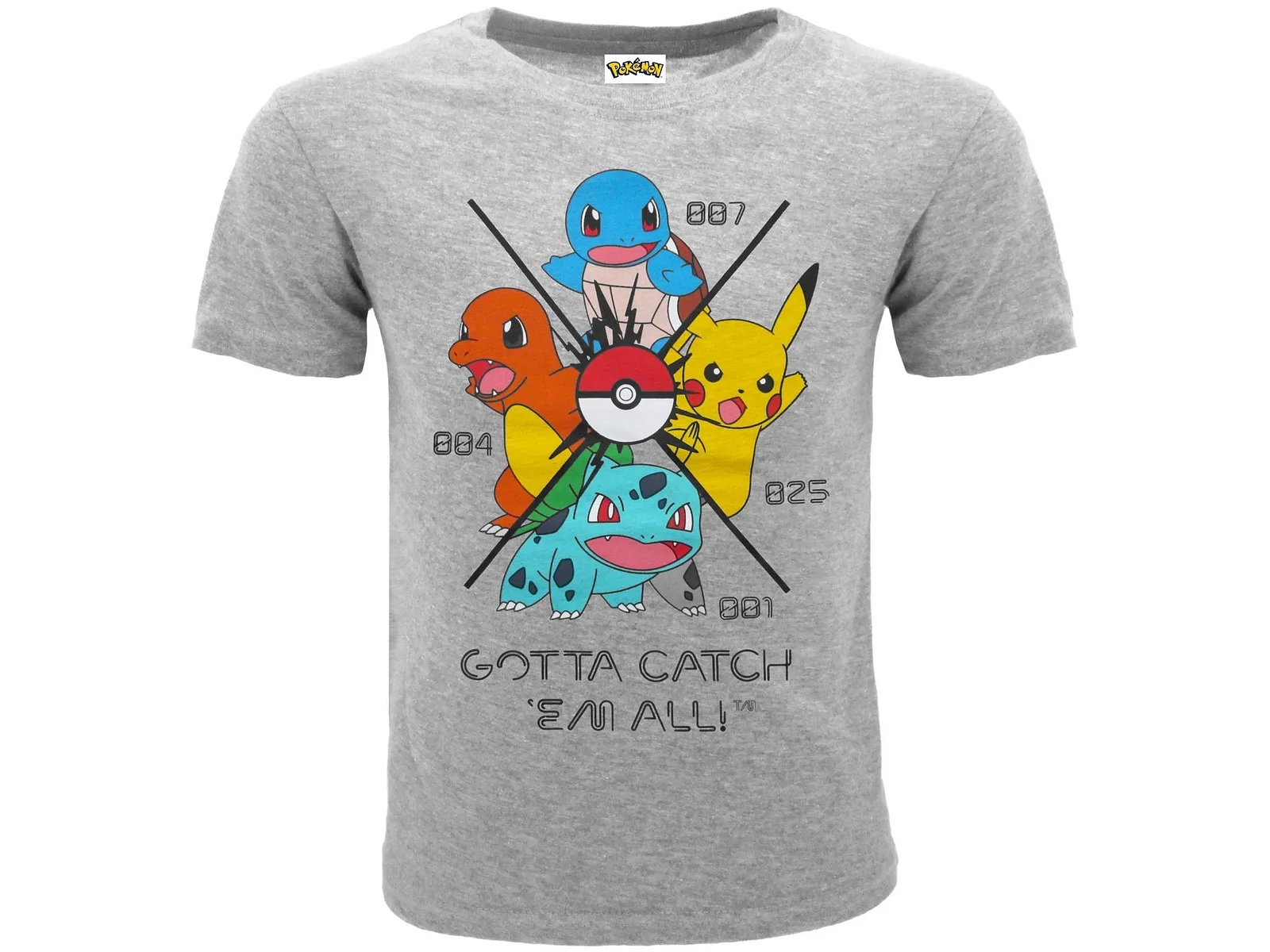 T-Shirt Pokemon - Gotta Catch 'Em All Grigia 12/13