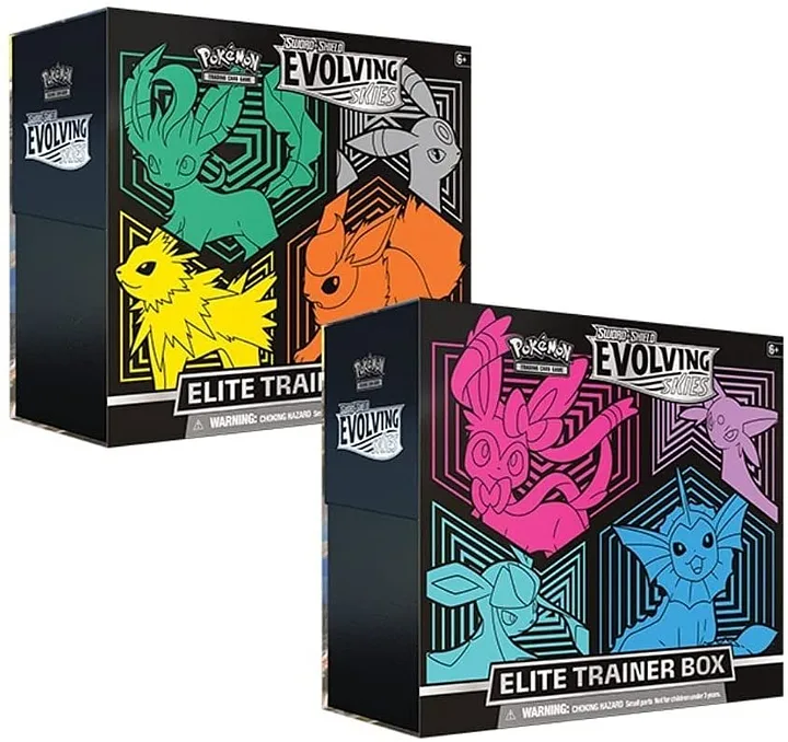 POKEMON - Elite Trainer Box Sword and Shield Évolution Céleste (versione ING, minimum d'achat 2 unités ou multiples)