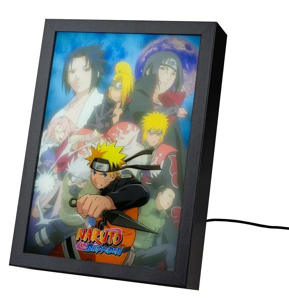 ERIK. POSTER LED CON CORNICE DI NARUTO SHIPPUDEN