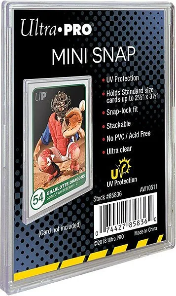 ULTRA PRO MINI SNAP UV Bustina Rigida Trasparente 1pz