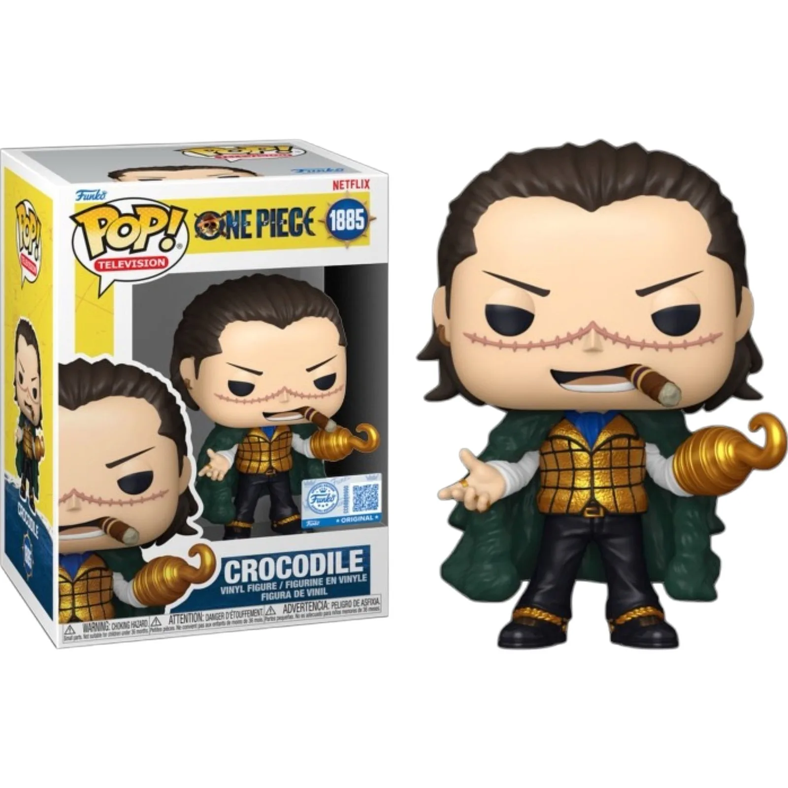 FUNKO POP Television : One Piece - 1885 Crocodile (Exclusive) 9cm
