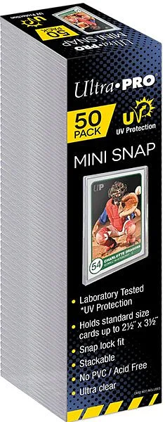 ULTRA PRO MINI SNAP UV Bustina Rigida Trasparente 50pz