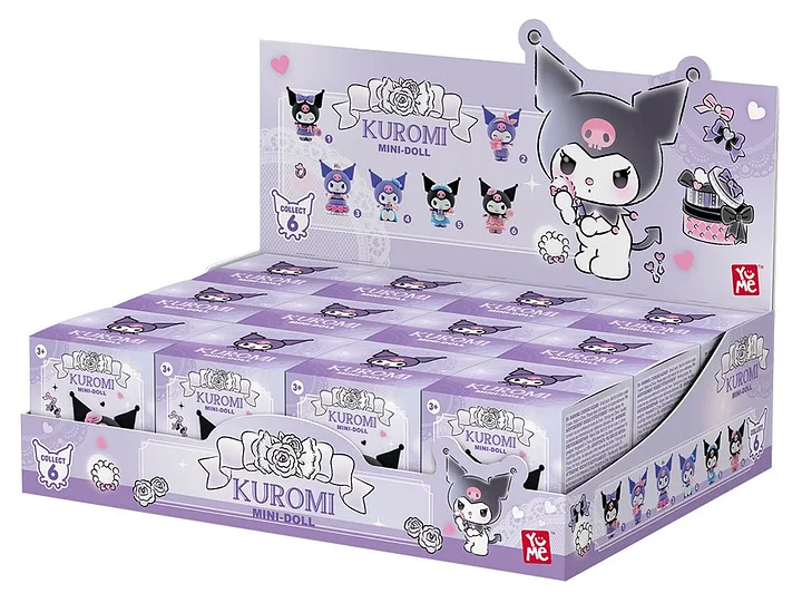 YuMe Hello Kitty Kuromi Mini-Doll Birthday Party 1pz Ass.to