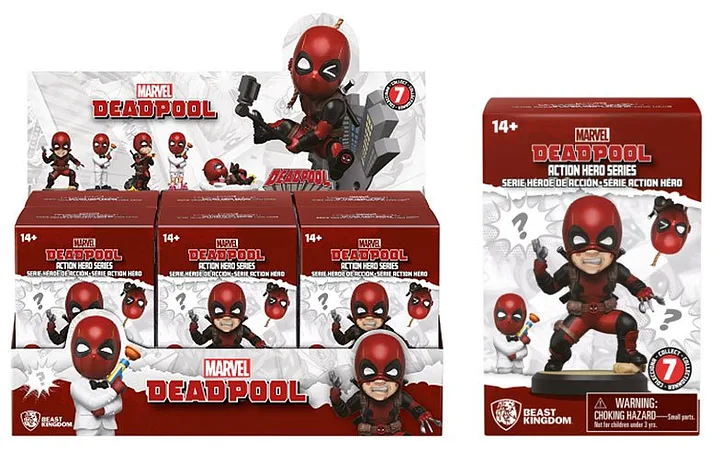 YuMe Hero Box Deadpool Action Hero Series 1pz Assortimento