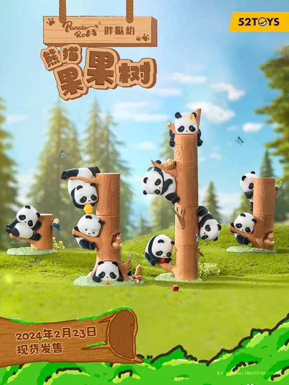 PANDA ROLL Fruit Tree Climbing Series 1pz Assortiment