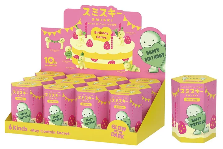 SMISKI Birthday Series GLOW 1pz Assortiment