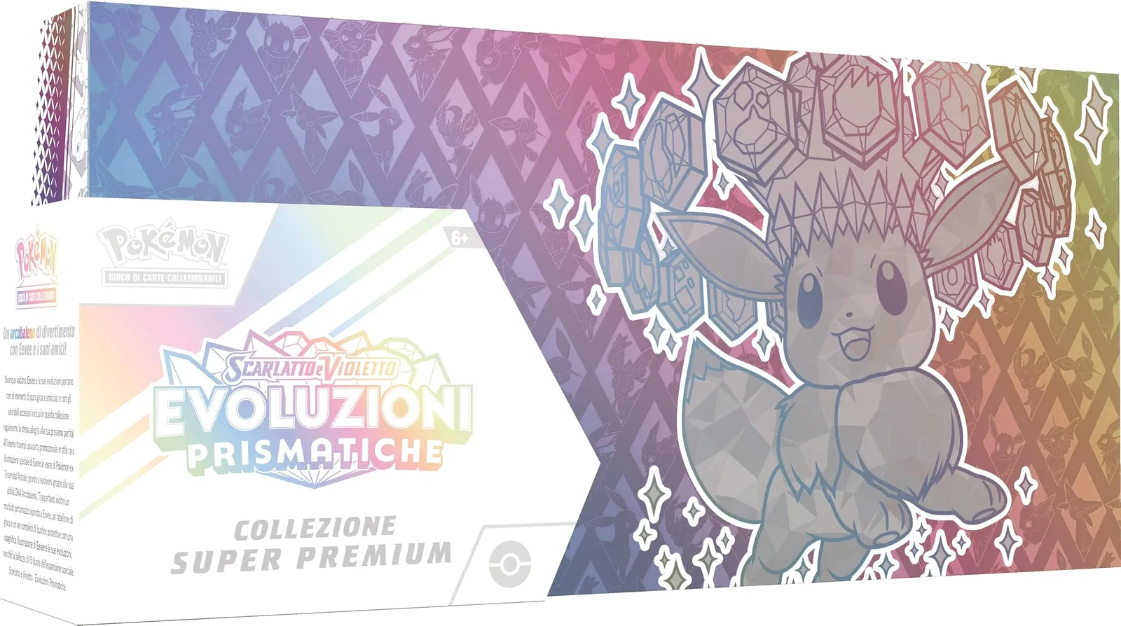Pokémon GCC Écarlate et Violet Évolutions Prismatiques – Collection Super Premium (ITA)