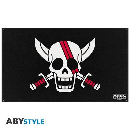 ABYSTYLE ONE PIECE - Réplique Drapeau : "Red hair Pirates" (70x120)