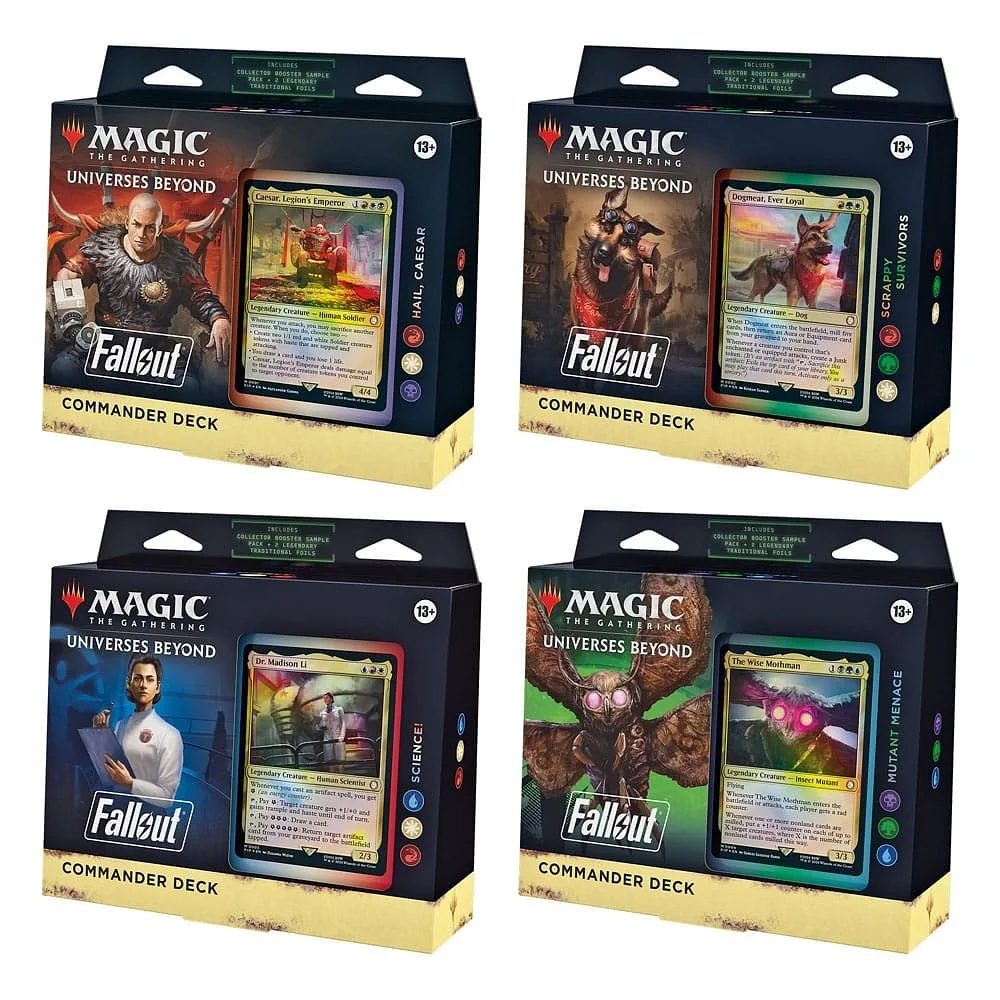 Magic: The Gathering Universes Beyond - Fallout Commander Deck (display 4 decks) - ENG