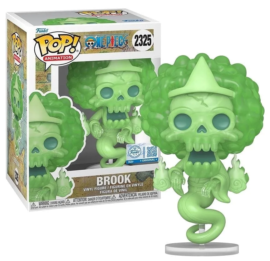 FUNKO POP Animation: One Piece - 2325 Brook (Brille Dans Le Noir) (Exclusif) 9cm