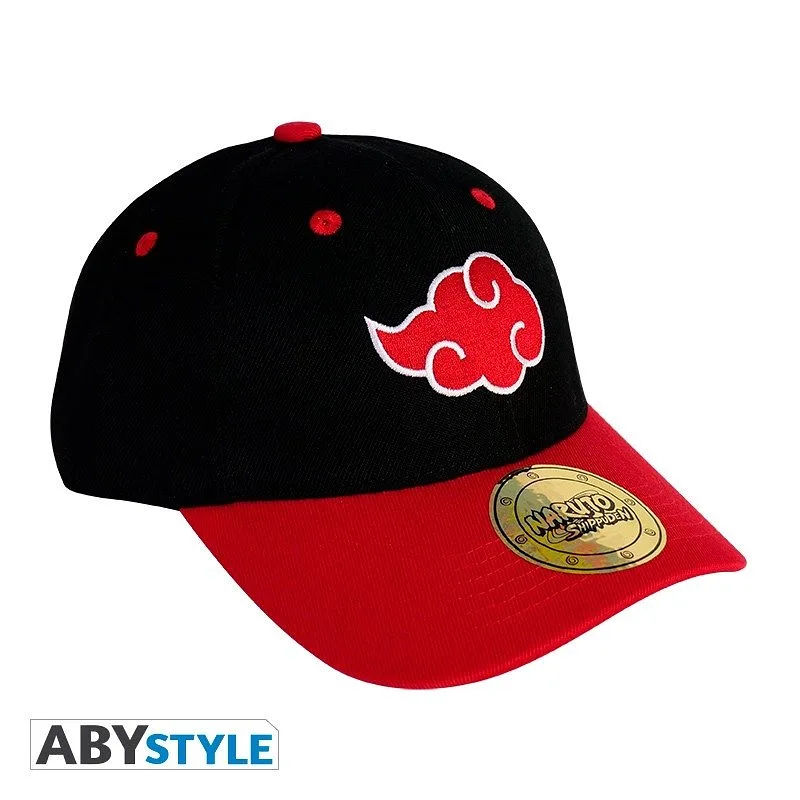 ABYSTYLE NARUTO SHIPPUDEN - Casquette : "Akatsuki" Noir & Rouge
