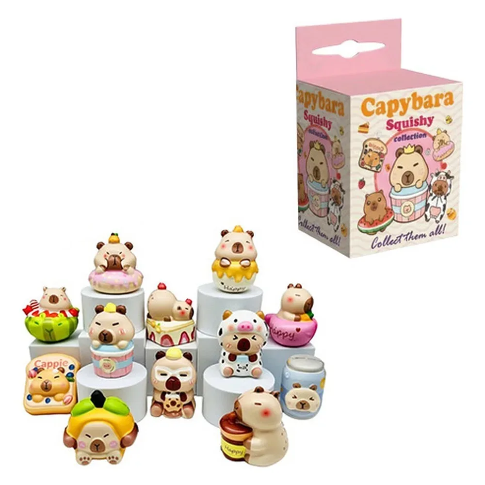Capybara Squishy Collection – Blind Box avec 1 capibara squishy surprise