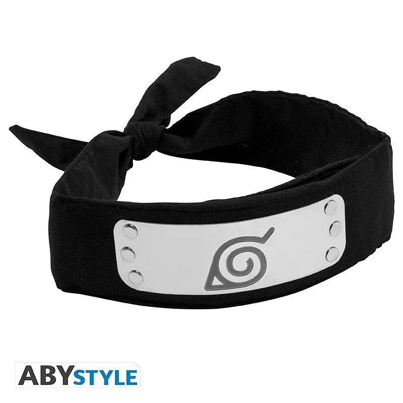 ABYSTYLE NARUTO SHIPPUDEN - Réplique du bandeau ninja - Konoha (Black)