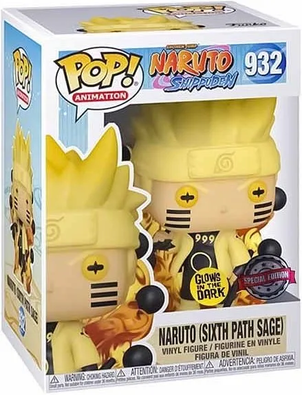 FUNKO POP Naruto - 932 Naruto Six Path Sage (Glow) 9 cm