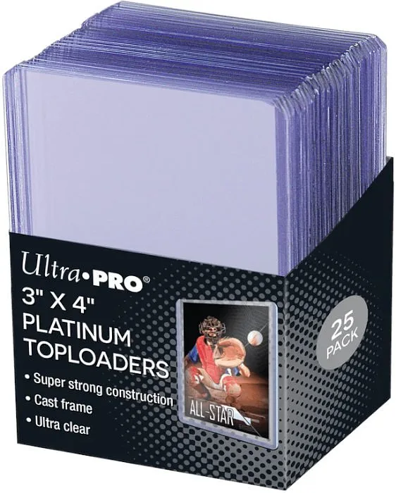 ULTRA PRO Bustines Rigides Toploader Platinum 25pz