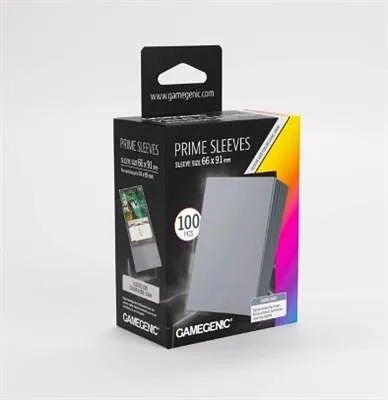 GAMEGENIC - Prime Sleeves Dark Gray (100) 66x91