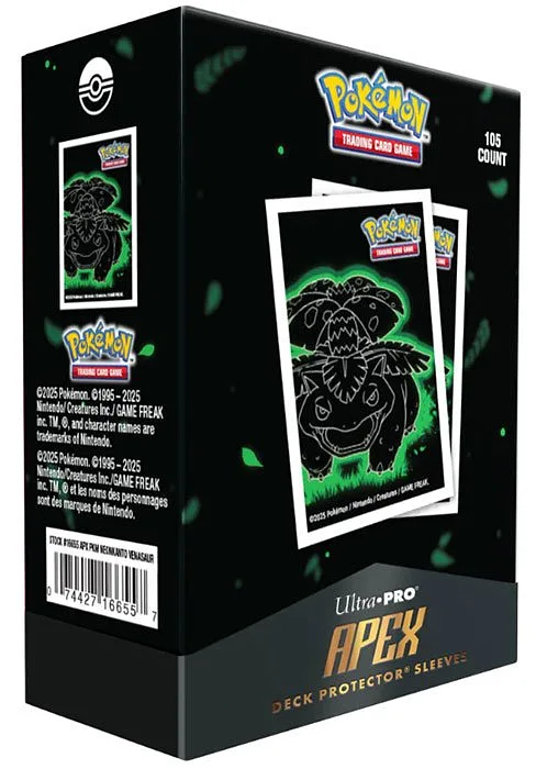 ULTRA PRO Neon Kanto Bustine Protettive APEX Venusaur 105pz