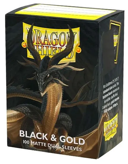 DRAGON SHIELD Bustine Standard Matte Black & Gold 100pz