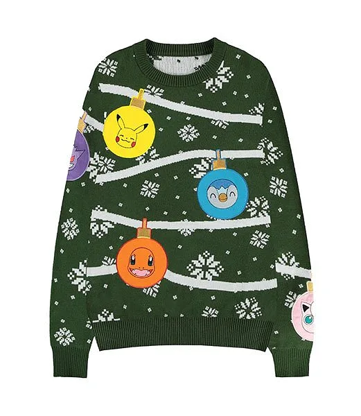 Gilet de Noël Pokemon Boules de Noël XS