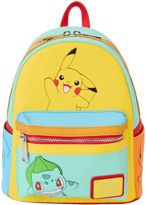 FUNKO Loungefly Mini Zaino Pokemon Starters Eevee & Pikachu