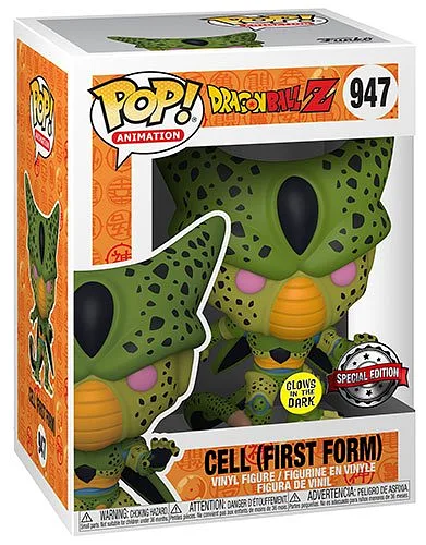 FUNKO POP Dragon Ball Z Cell (First Form) GLOW 947