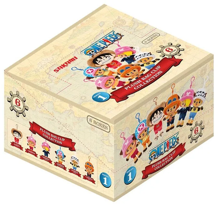 Portachiavi Clip One Piece Plush 1pz Assortiment