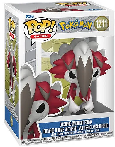 FUNKO POP Pokemon Lycanroc (Midnight Form) 1211